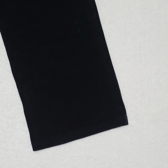 Vintage 80s Softwear Mark Singer Black Slinky Crepe High Rise Palazzo Pants L - Picture 8 of 11